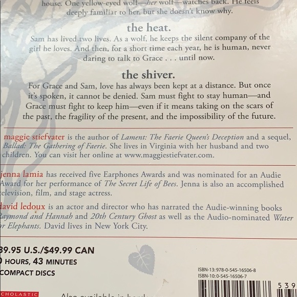 Audio CD Set by Scholastic Title “Shiver” 9 Discs EUC - Picture 4 of 6